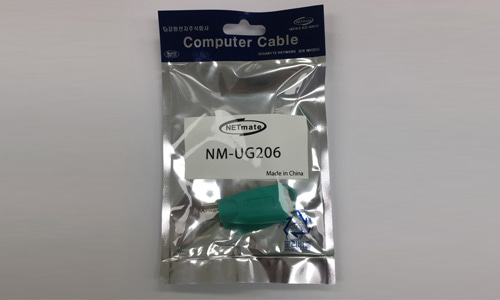 NETmate NH-UG206 USB to PS/2 젠더 (그린)